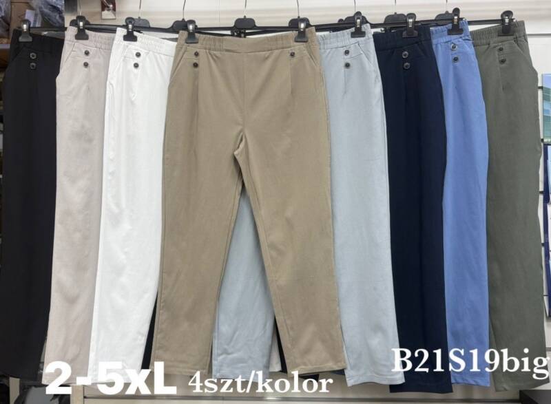 Spodnie damskie Roz 2XL-5XL, Mix Kolor Paczka 4 szt